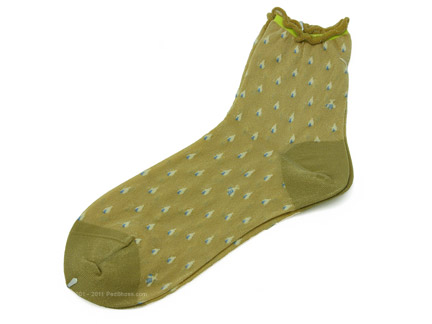 Antipast Bee in the Rain Socks in Gold Sparkle Ped Shoes Order