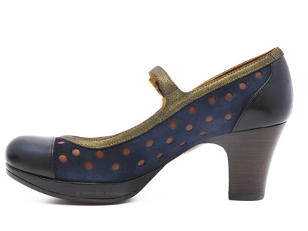 Chie Mihara Xie in Navy/Brown/Gold : Ped Shoes - Order online or 866. ...