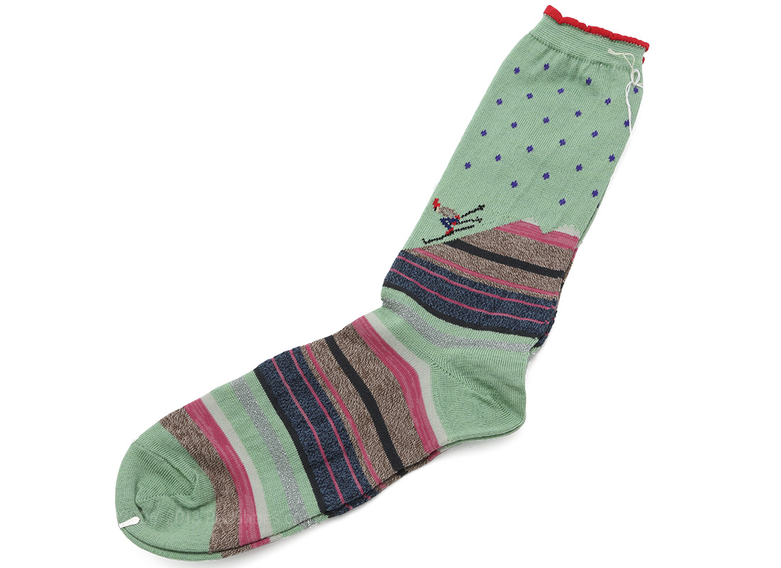 Antipast Winter Skier Socks in Mint Ped Shoes Order online or