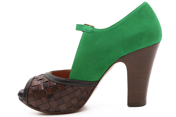 Chie Mihara Alicante in Green Brown Ped Shoes Order online