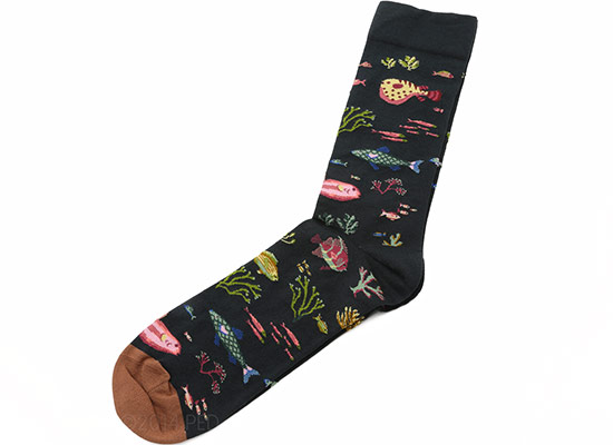 Bonne Maison Fish Socks in Noir : Ped Shoes - Order online or 866.700.SHOE  (7463).