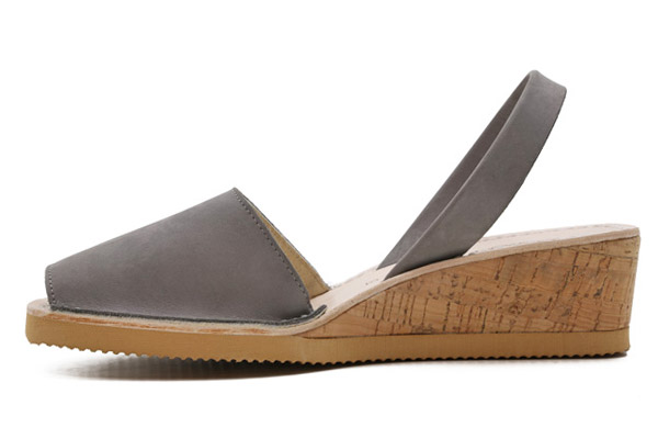 Calaxini Cork Wedge in Grey : Ped Shoes 