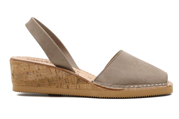 Calaxini Cork Wedge in Topo : Ped Shoes 