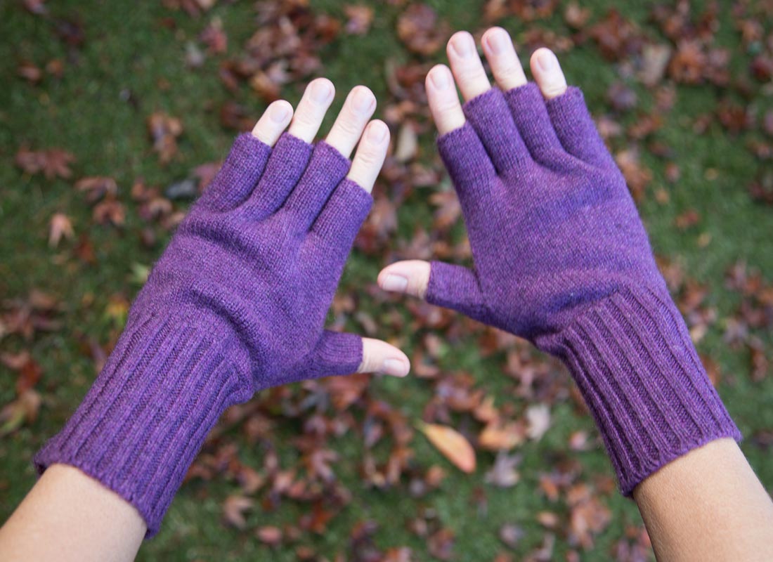 Cashmere Fingerless Gloves– Meg Cohen Design