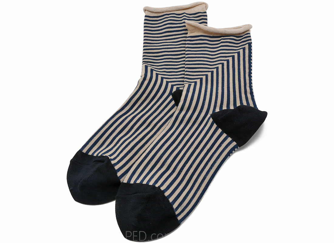 Hansel from Basel Maze Socks in Navy : Ped Shoes - Order online or 866. ...