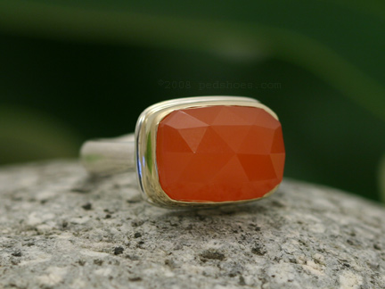 Fanta Orange Spessartite Garnet Ring – Jade Carver