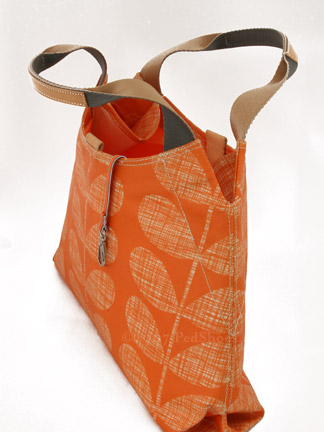 orla kiely orange bag